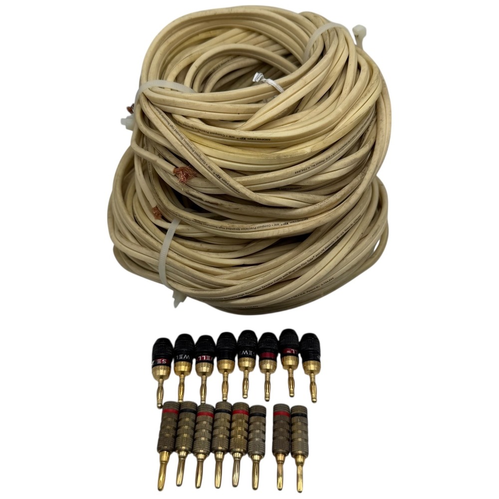 Monster XP‎ NW Speaker Cable Lot w/ QuickLock Banana Plugs – Used